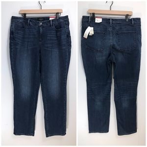 Talbots Flawless Five Pocket Dark Wash Straight